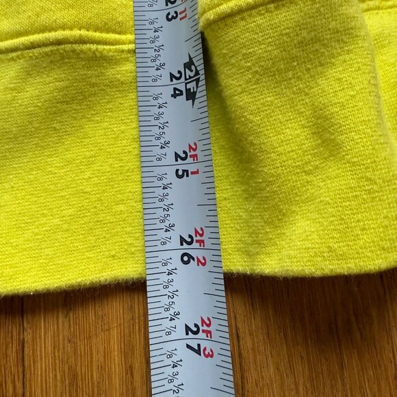The North Face Size XL Yellow Cotton Half Dome Logo Pullover Hoodie Sweatshirt - Picture 8 of 12